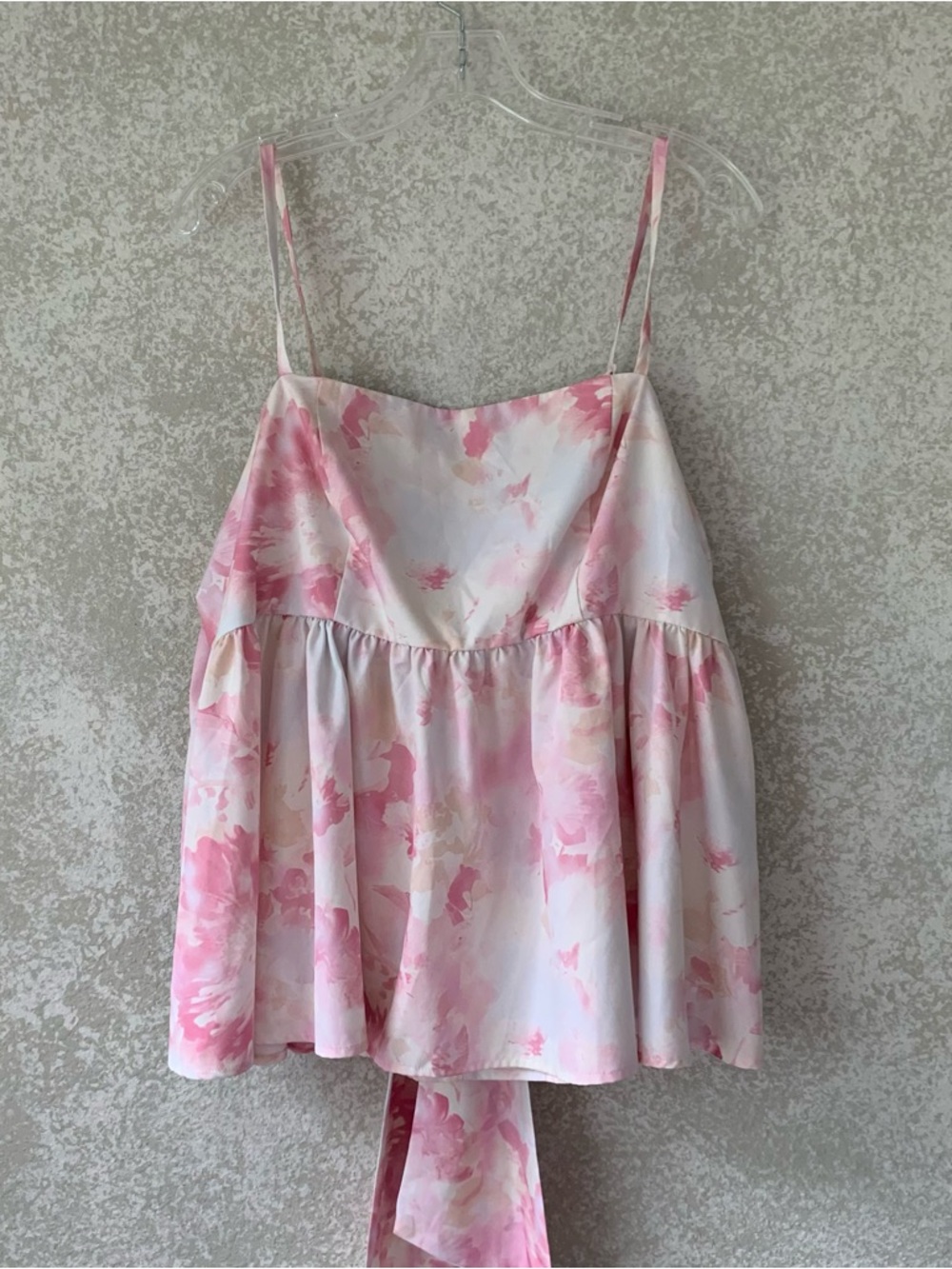 SHEIN Women’s 3XL Pink Floral Watercolor Camisole Girlhood Flowy Festival Classy